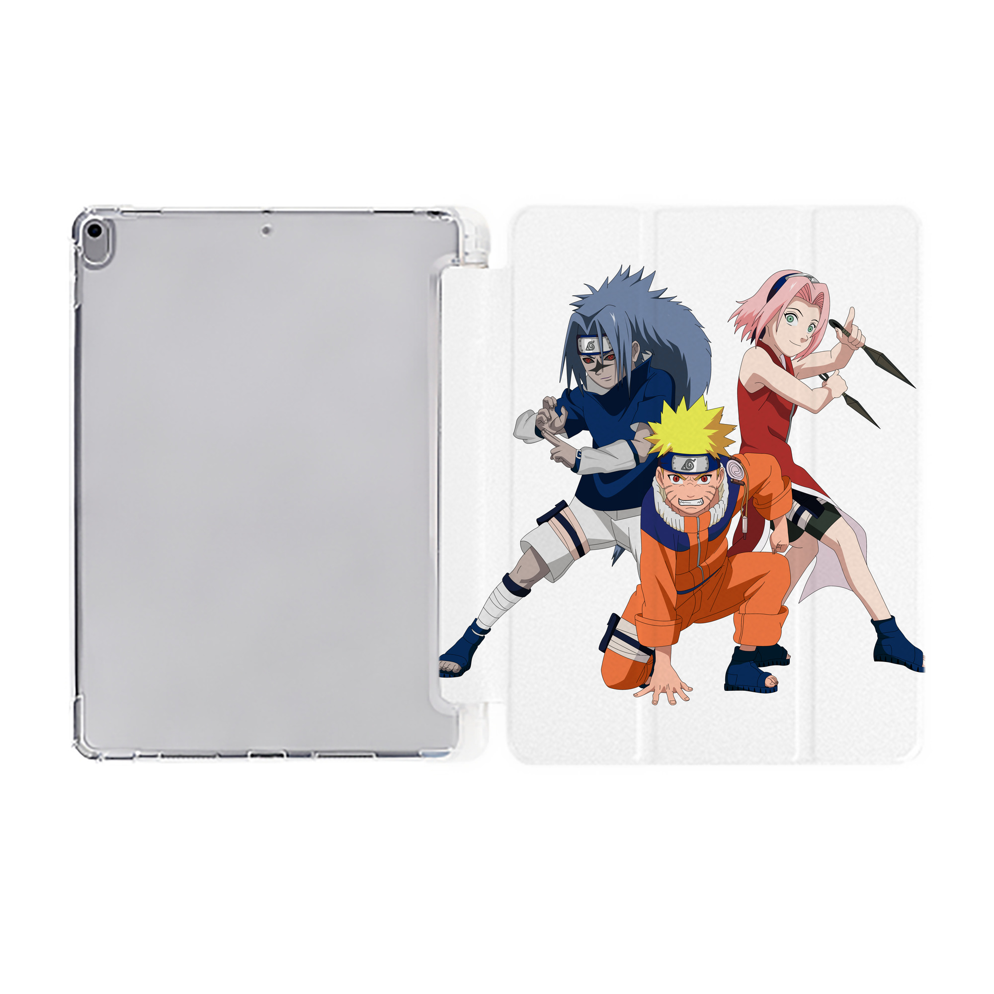 （画像用） NARUTO -ナルト- うずまき ナルト Uzumaki Naruto IPad ケース ペン収納付き 三つ折りスタンド PUレザー×シリコン 対応機種9.5/10.5/10.9インチ